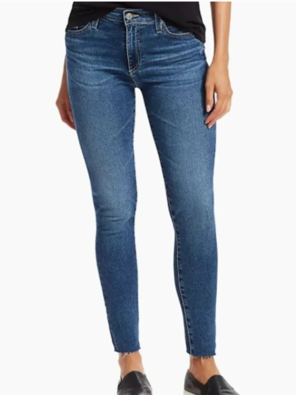 AG Farrah High Rise Skinny Ankle Raw Hem Jeans--NWT--32